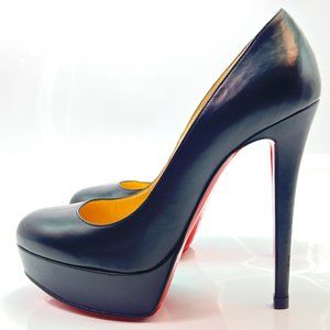🔥🌹SUMMER SALE☀️📛NO OFFERS🔆Christian Louboutin Bianca 140 Black Pumps 37